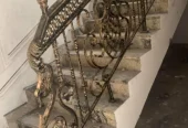 Stainless and Roth iron hand rail designs