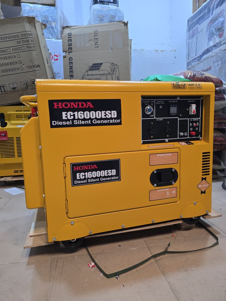 Honda diesel soundproof generator model EC16000ESD 100% copper coil 10.5kva 100% copper coil
