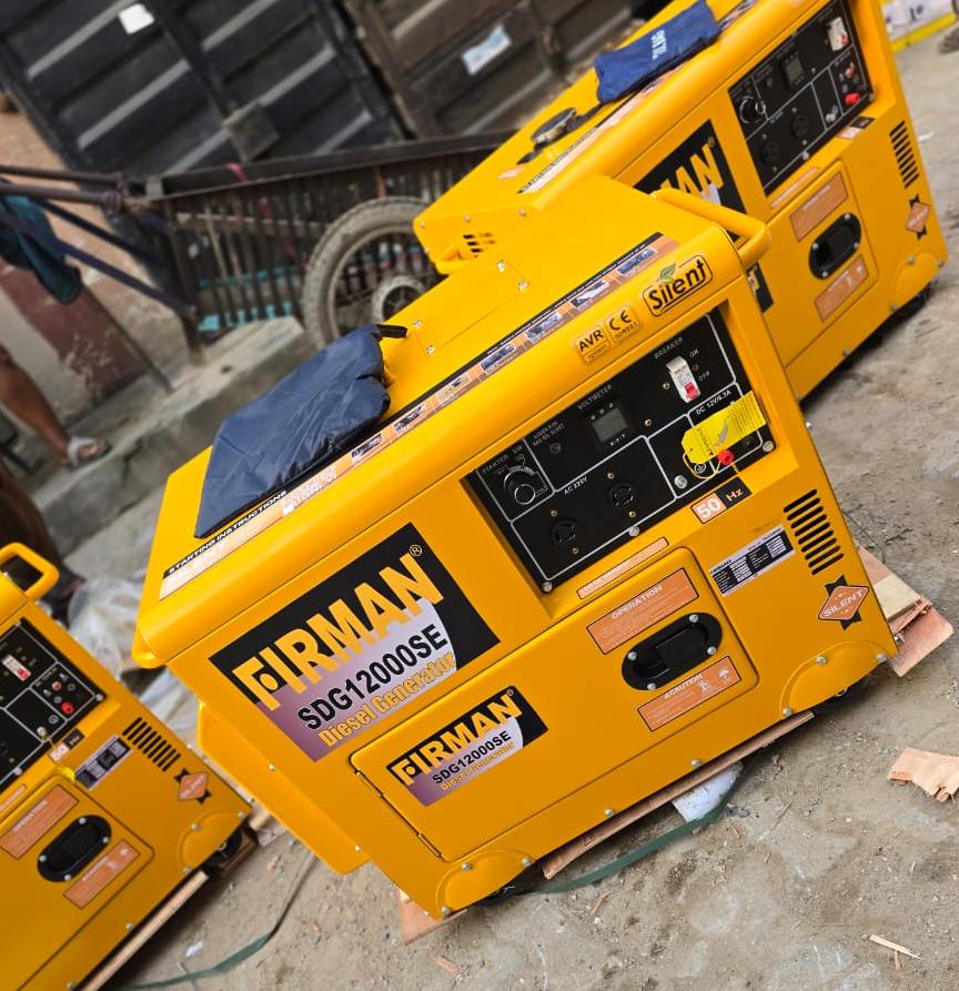 10kva Firman diesel soundproof generator model sdg12000se 100% copper coil